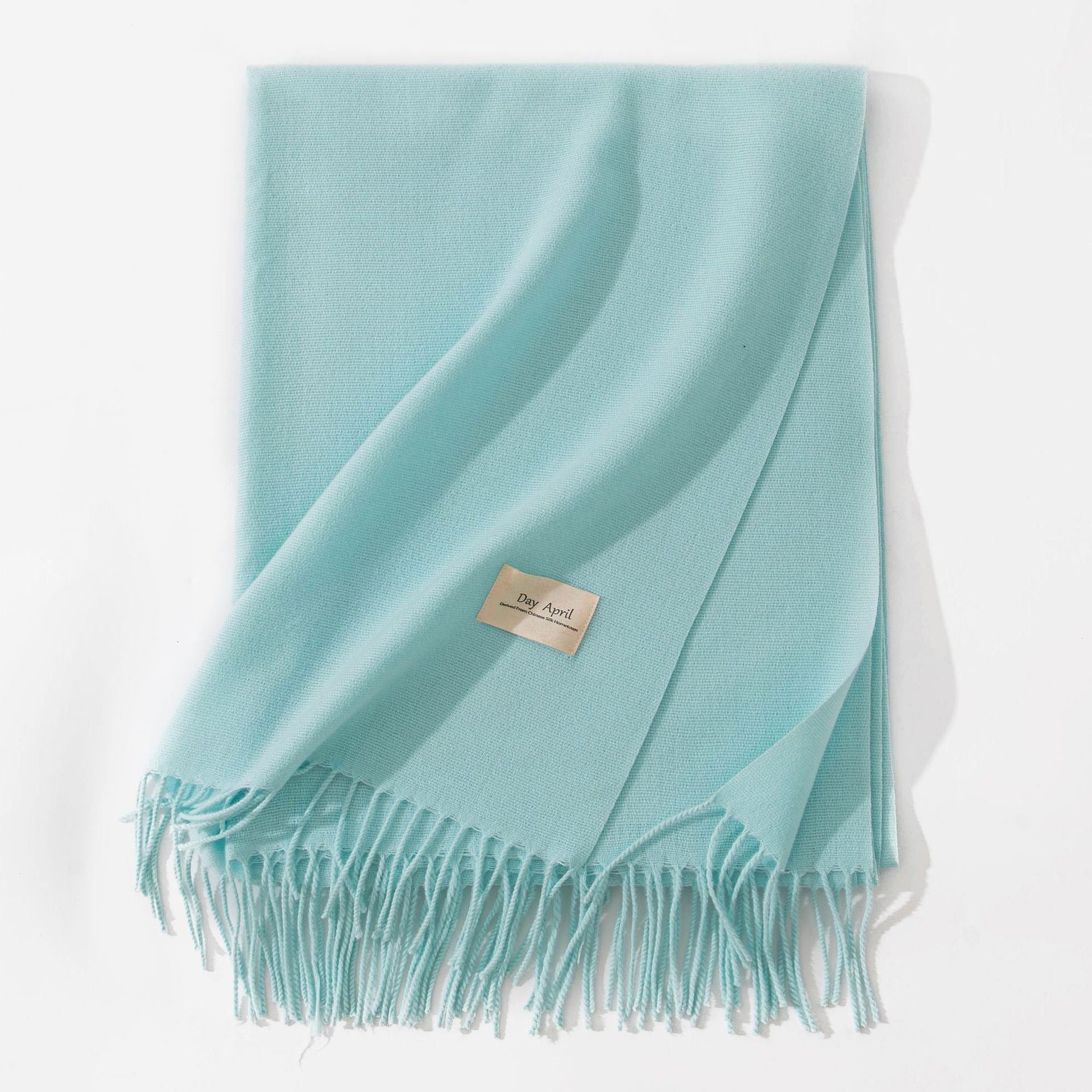 Solid Color Fringe Scarf