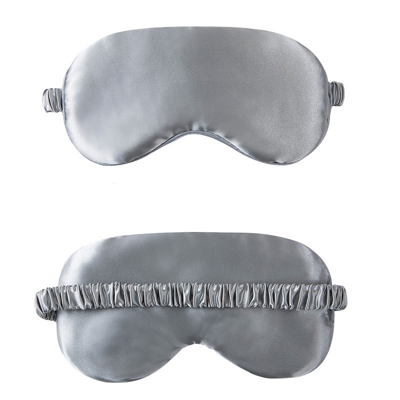 Portable Double-Sided Silk Solid Color Eye Mask