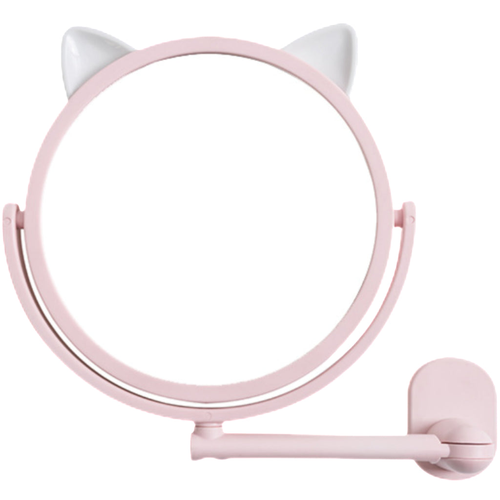 Suction Mounted Rotatable Vanity Mirror Without Drilling