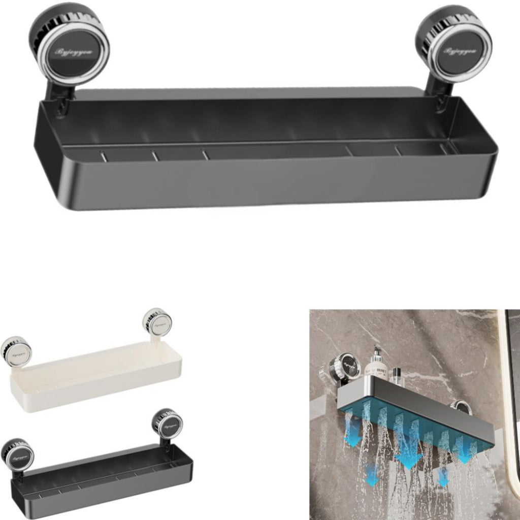Drill - free Suction Cup Storage Rack for Bathroom
