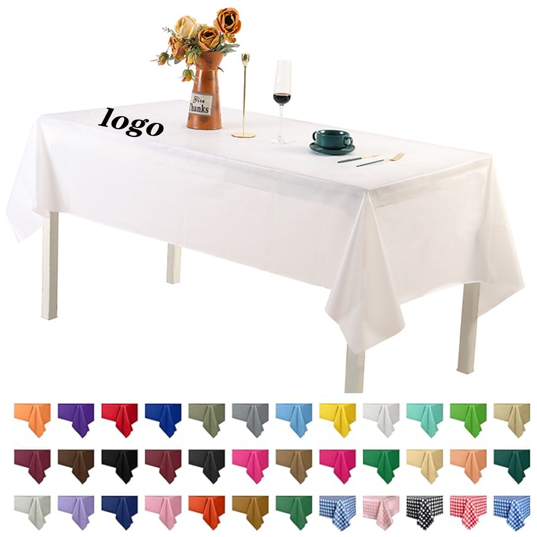 Premium Disposable Plastic Tablecloth