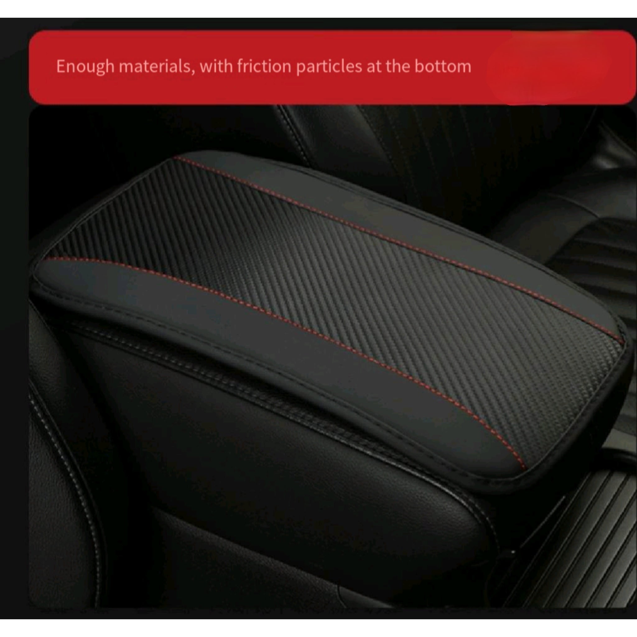 Console Top Pad Carbon Print Non Slip Ergonomic