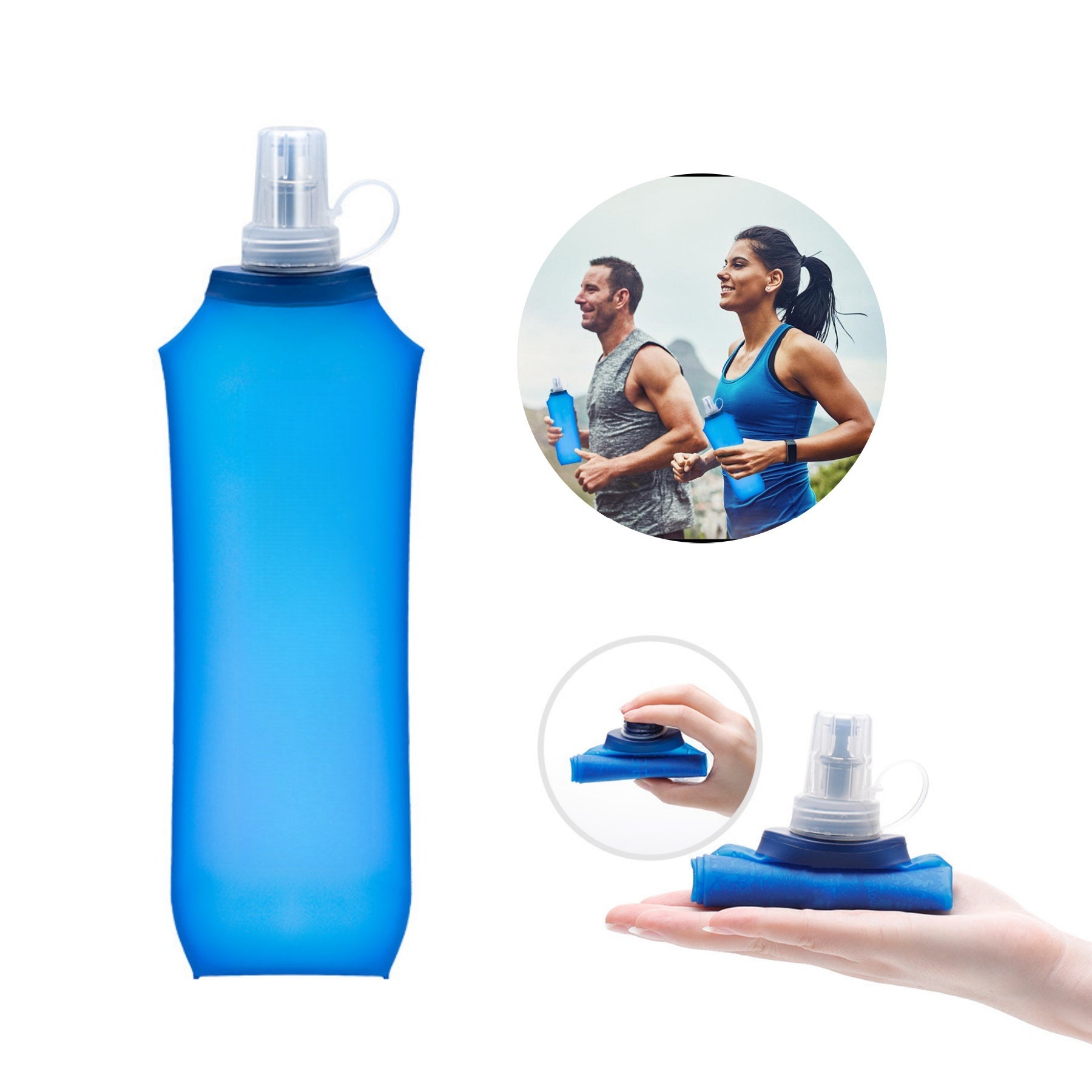 15.89 - Oz Folding Soft Water Cup Made Of Silicone Material