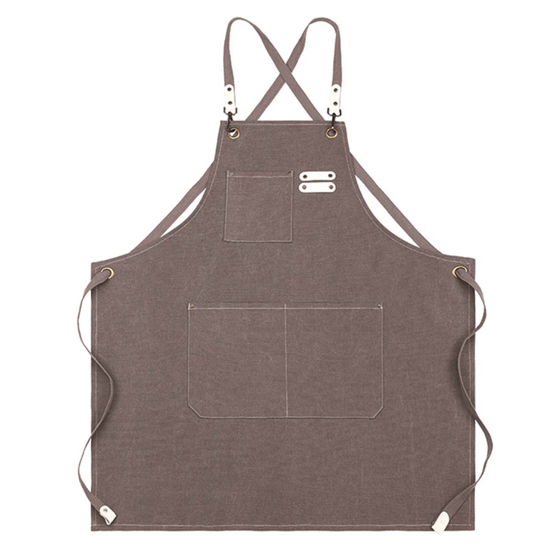 Waterproof And Oil-Proof Canvas Apron With Large Pockets