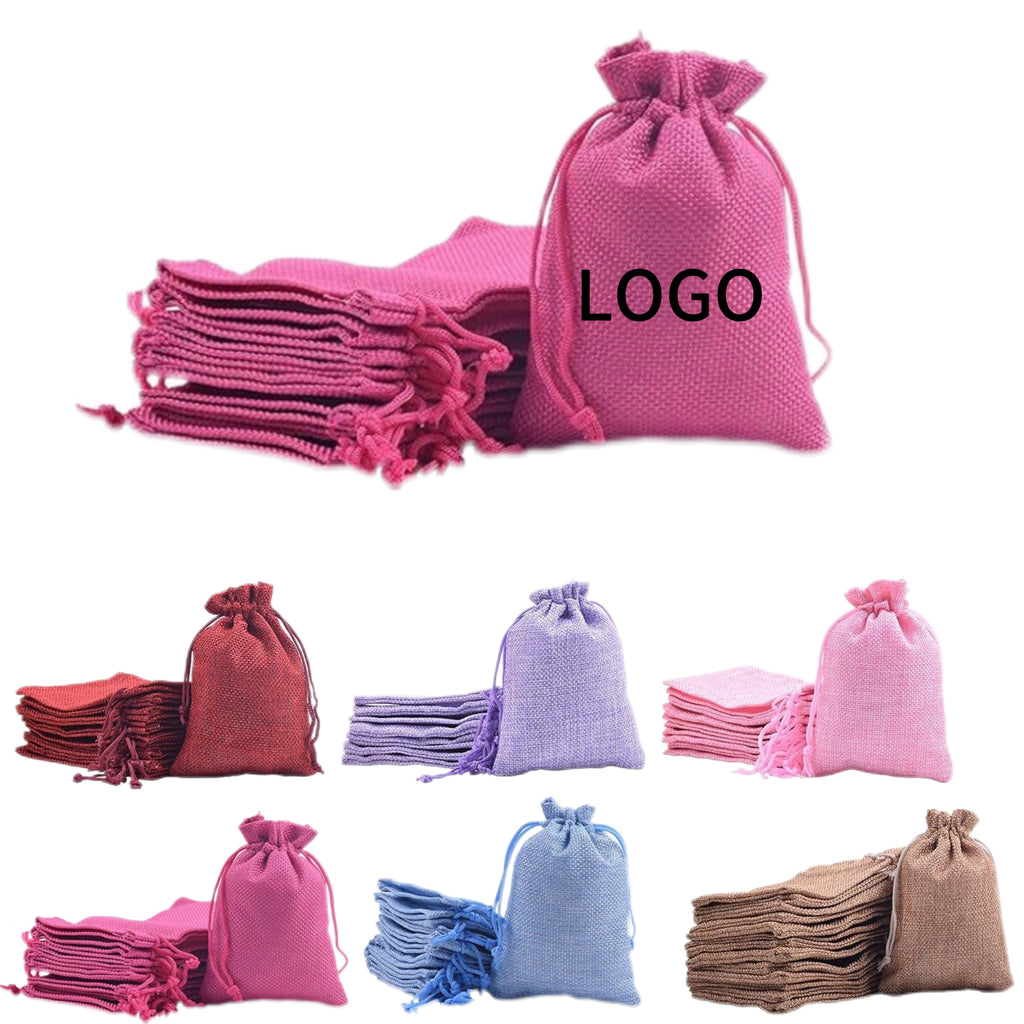 Jute Drawstring Gift Bag