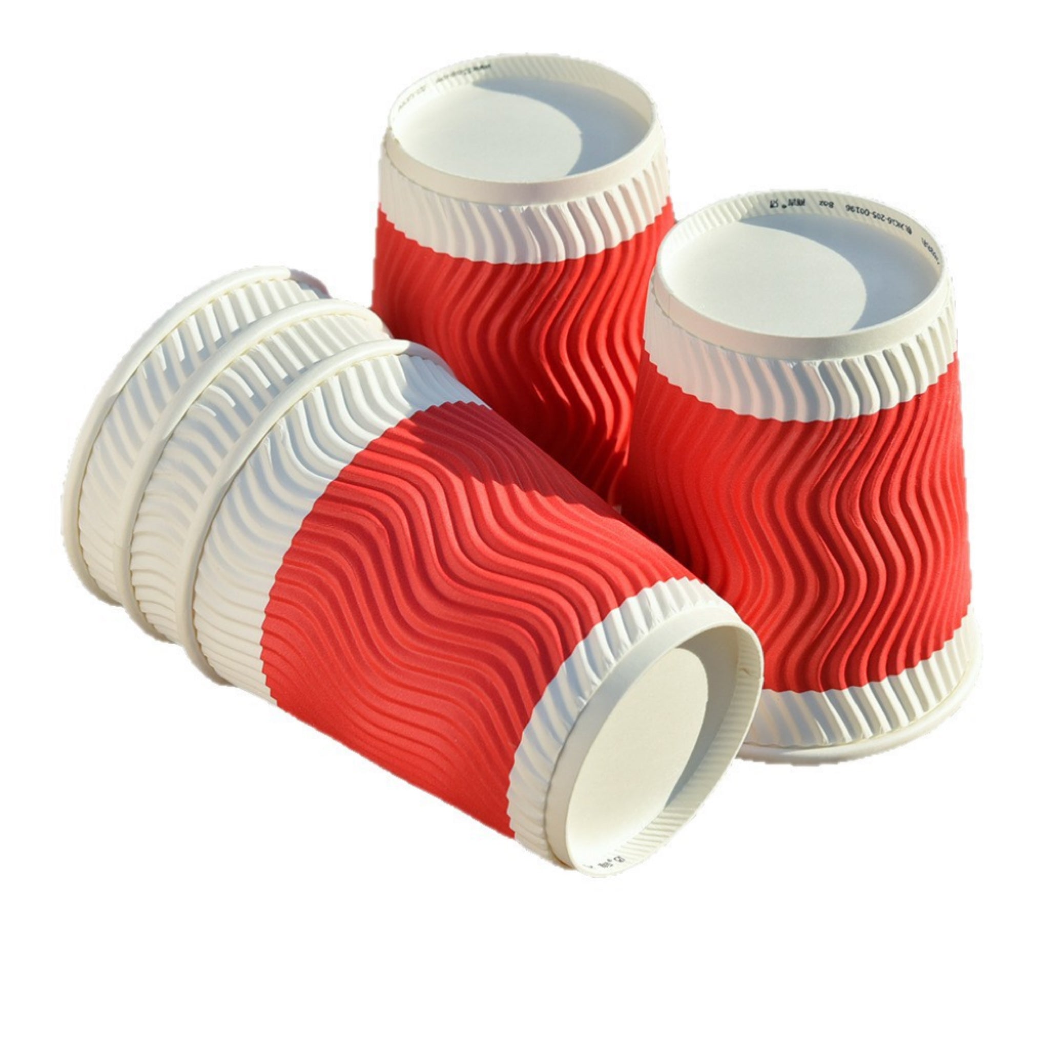 Double-Wall Disposable 12 oz Corrugated Paper Cup