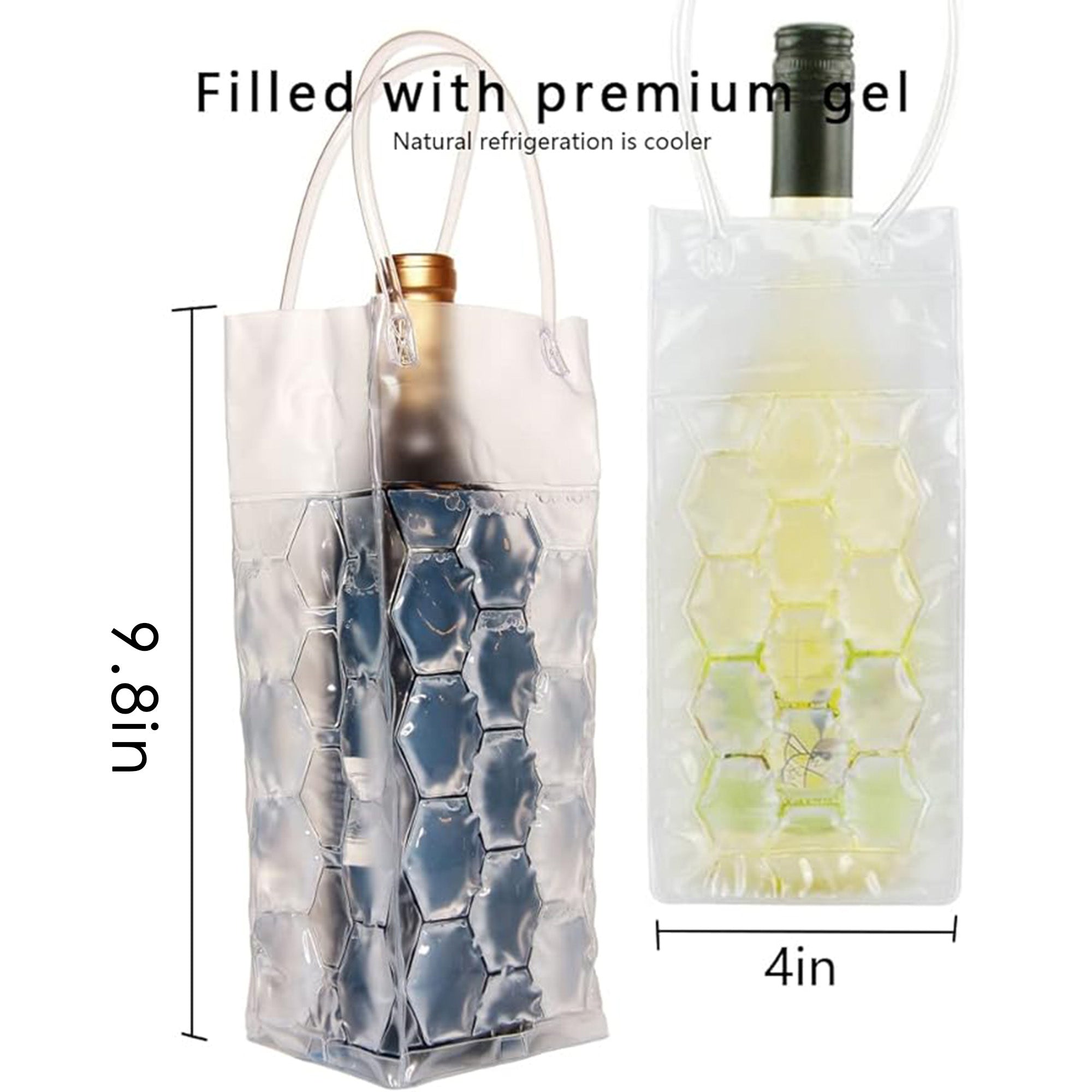 Gel Wine Bottle Chill Cooler Ice Bag