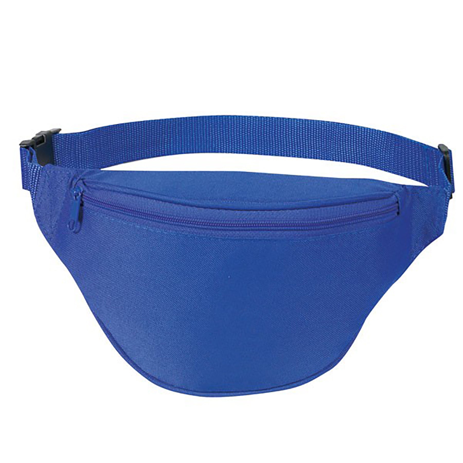 Reinforced 2 Zipper Canvas Crossbody Fanny Pack