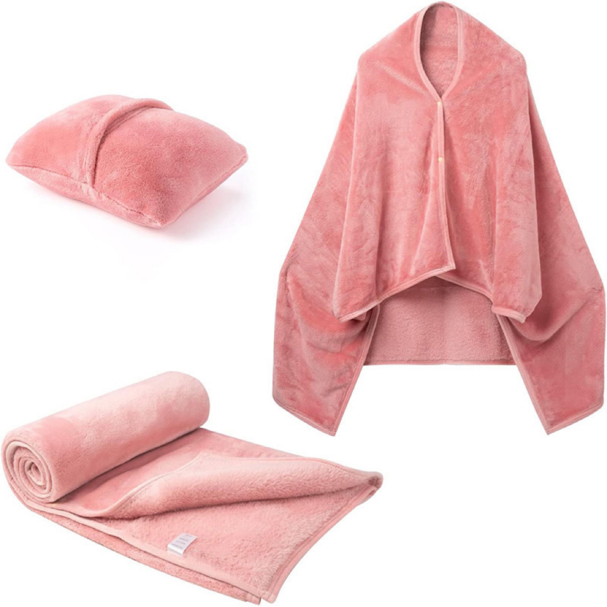 2-in-1 Flannel Travel Blanket