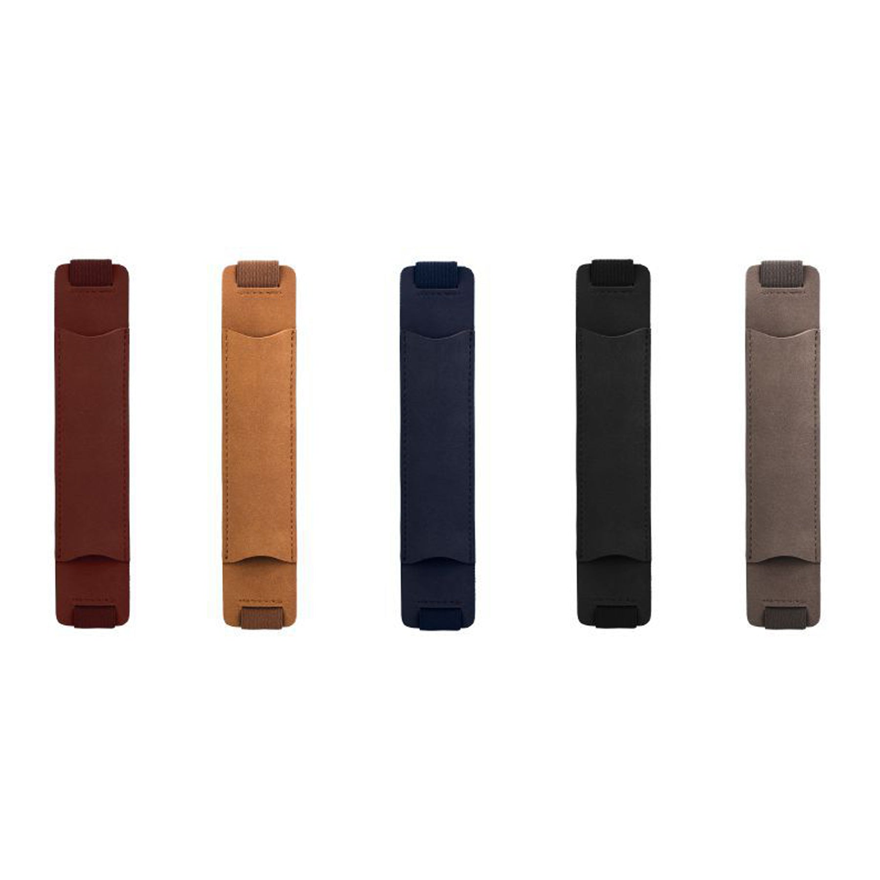 Business Notebook Elastic Belt Pu Leather Pen Bag
