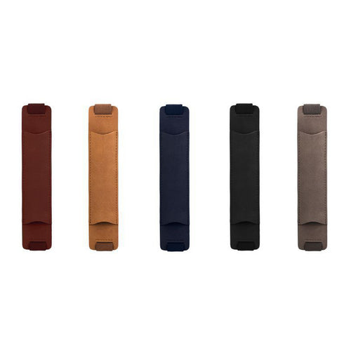 Business Notebook Elastic Belt Pu Leather Pen Bag
