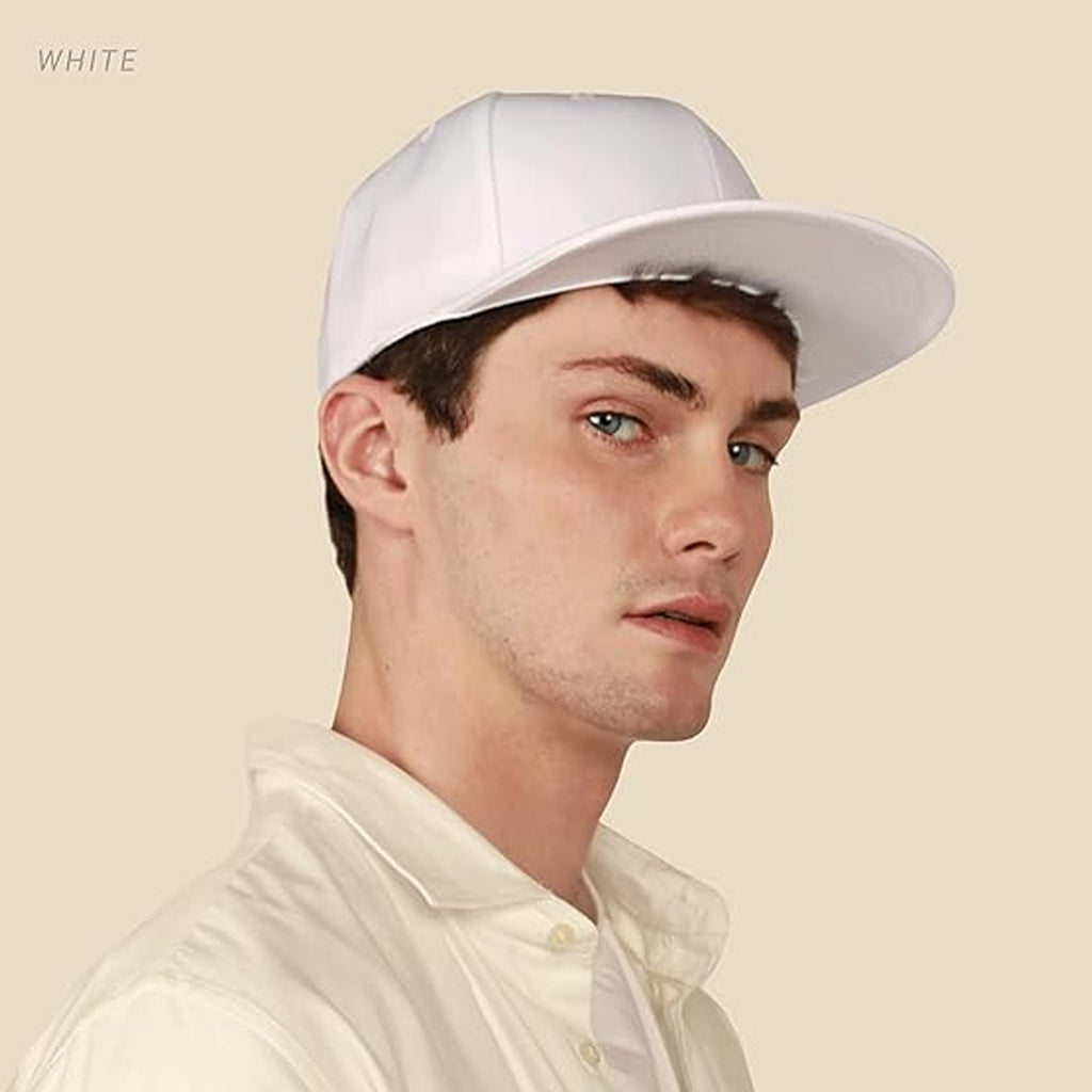 Adjustable Plain Sports Flat-Brim Hat