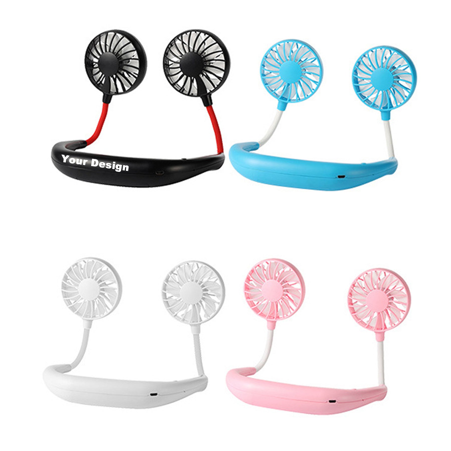 Rechargeable Portable Mini Usb Neck Fan