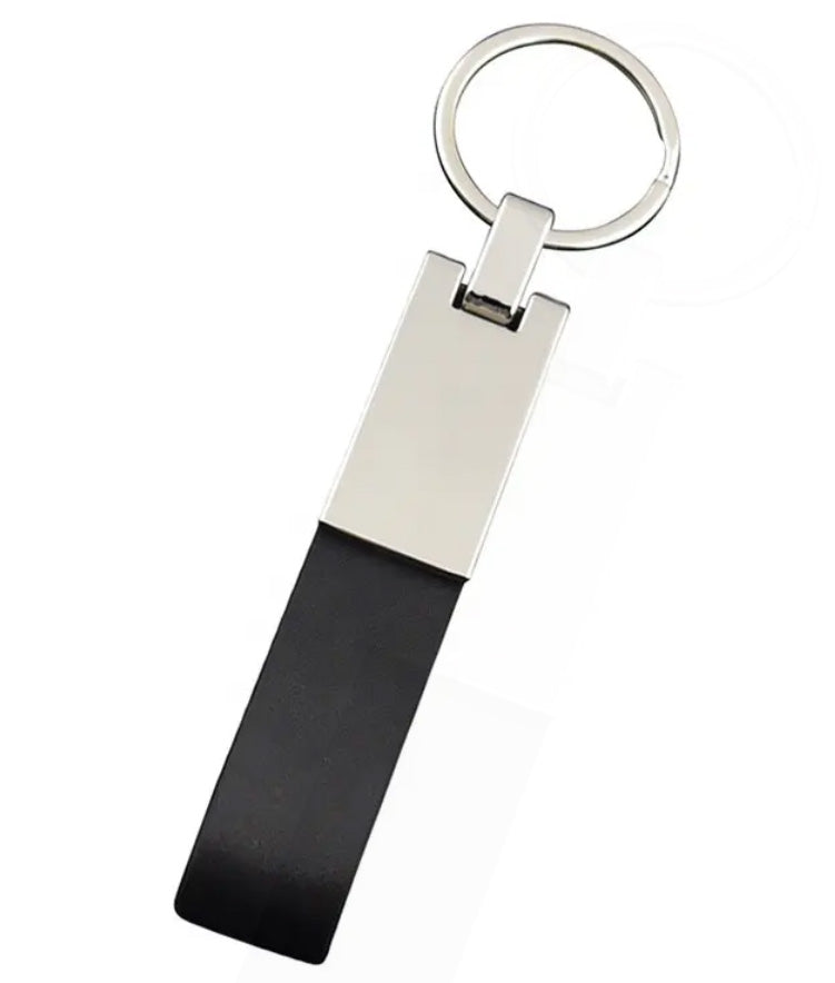 Leather Metal Car Keychain Key Ring Pendant