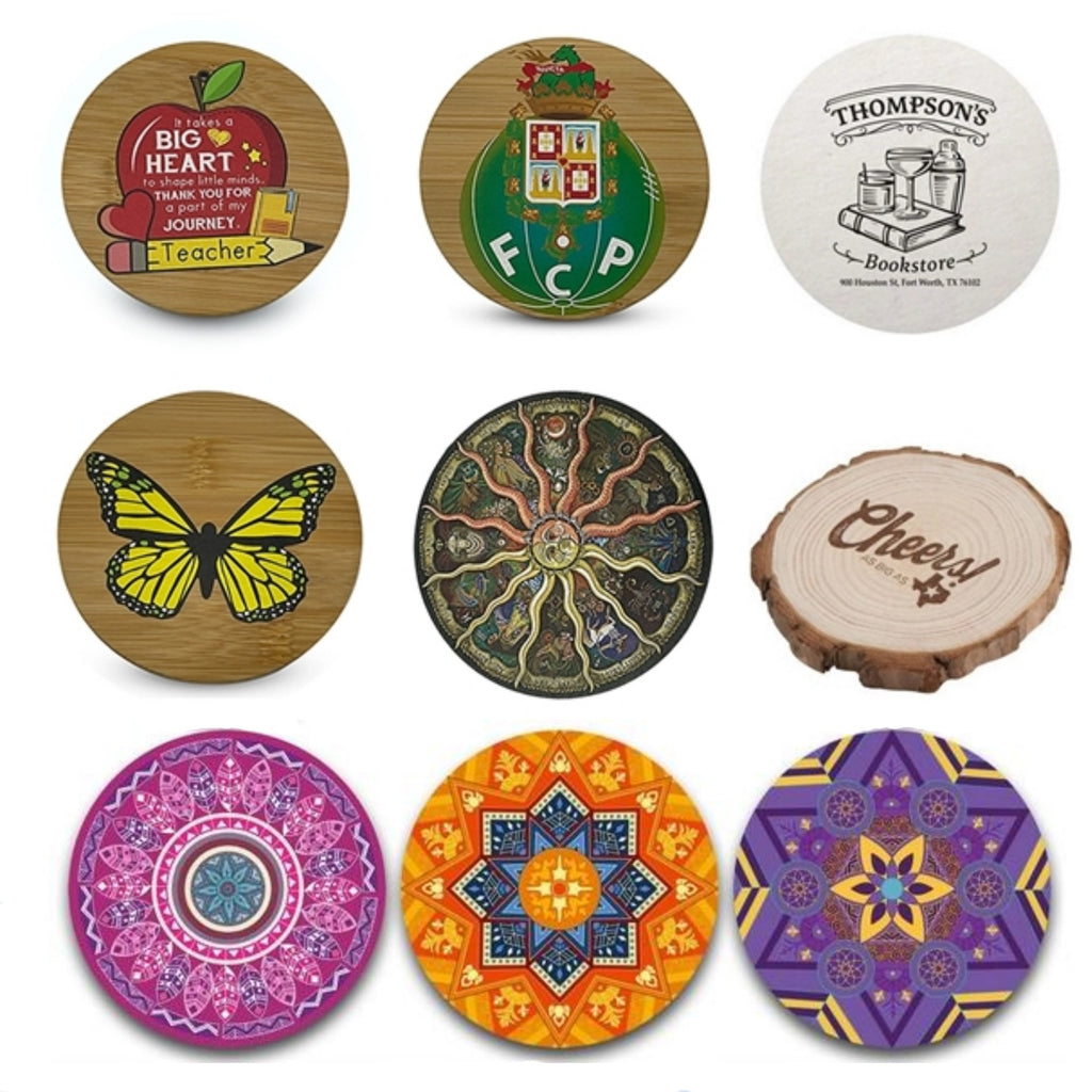 Customized Bamboo Coasters Wooden Coasters