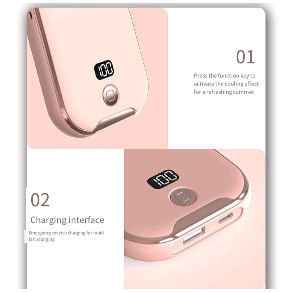 Neck Hanging Foldable Power Bank Fan