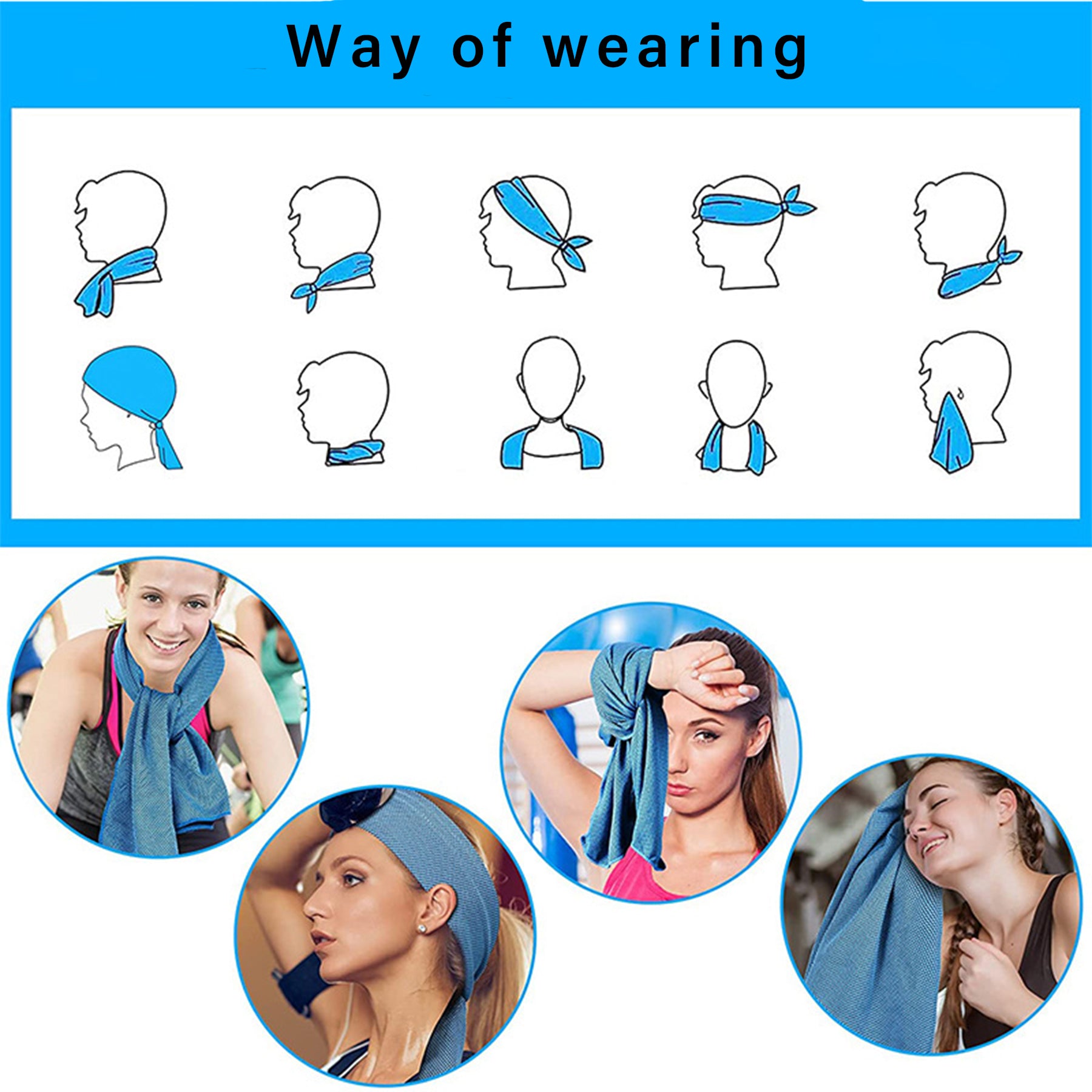 U-shaped Hoodie Cooling Towel