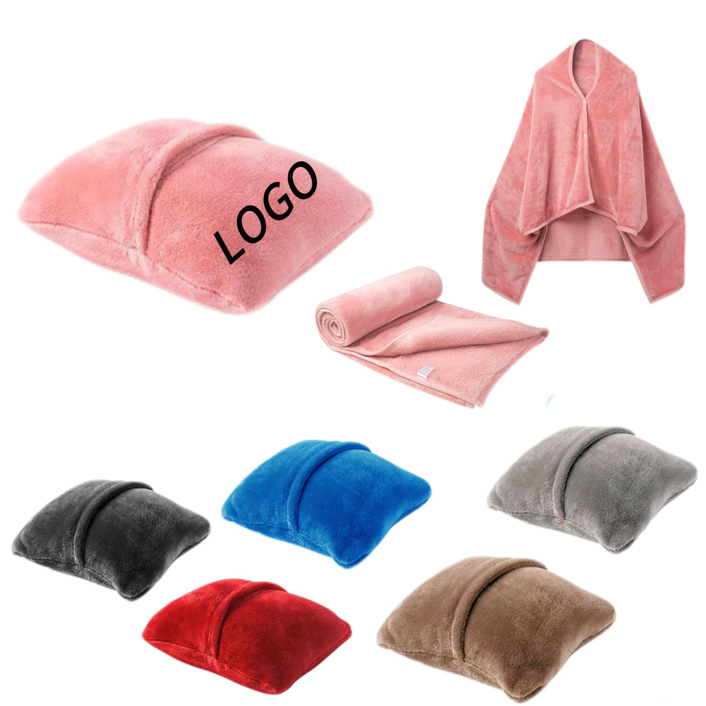 2-in-1 Flannel Travel Blanket