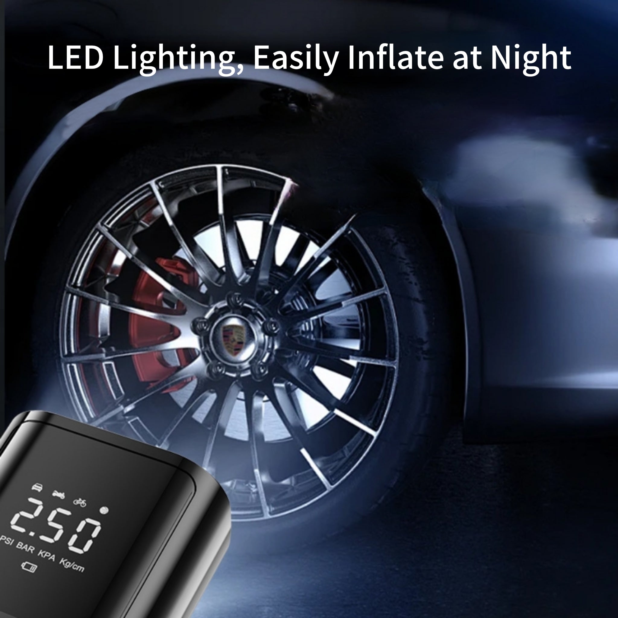 Portable Digital Display Car Air Pump