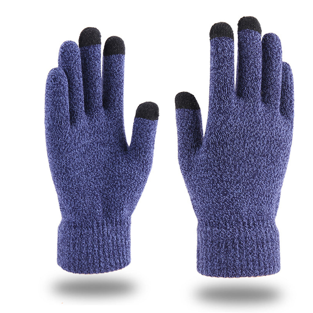 Touchscreen-Friendly Acrylic Knit Gloves