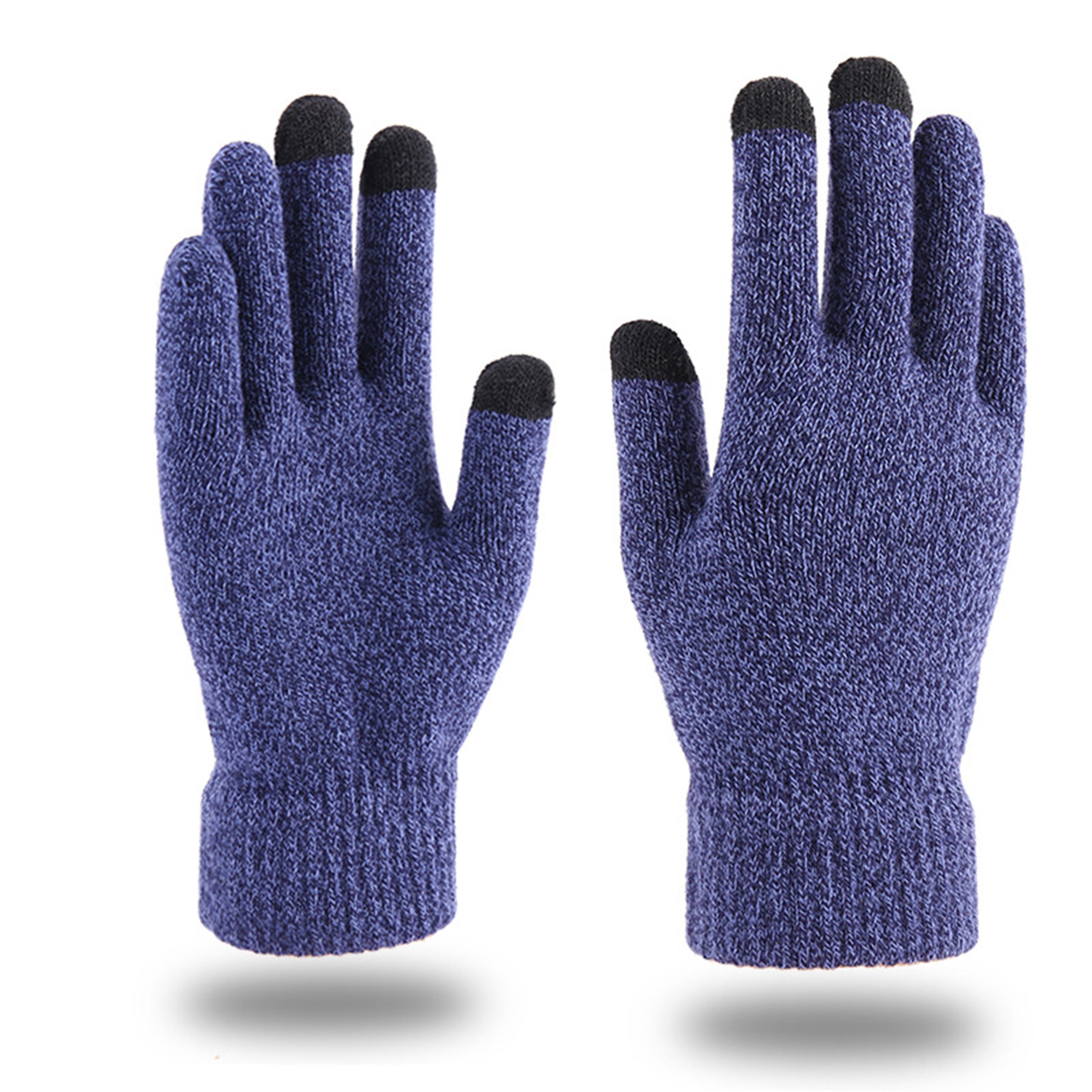 Touchscreen-Friendly Acrylic Knit Gloves
