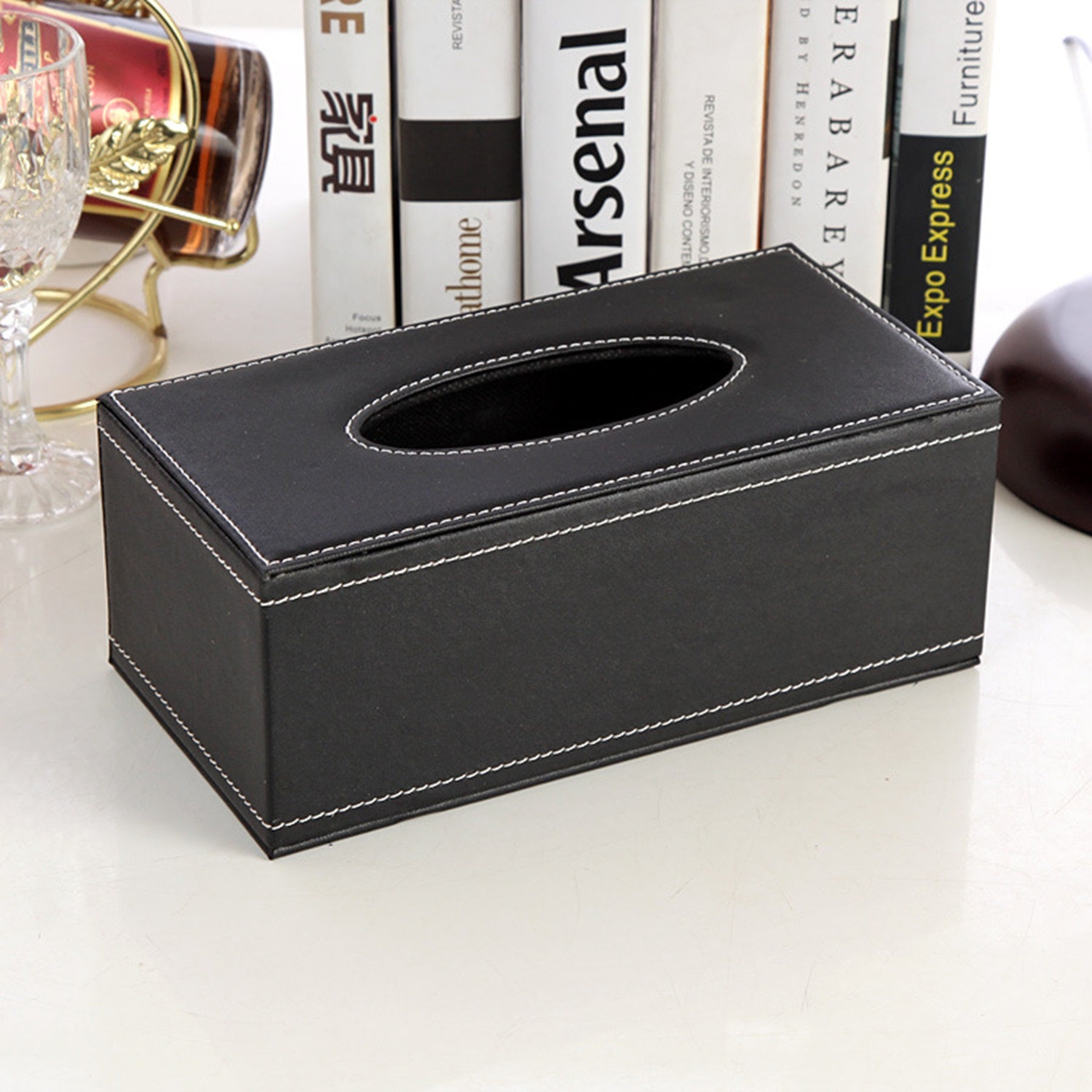 Leather Tissue Box