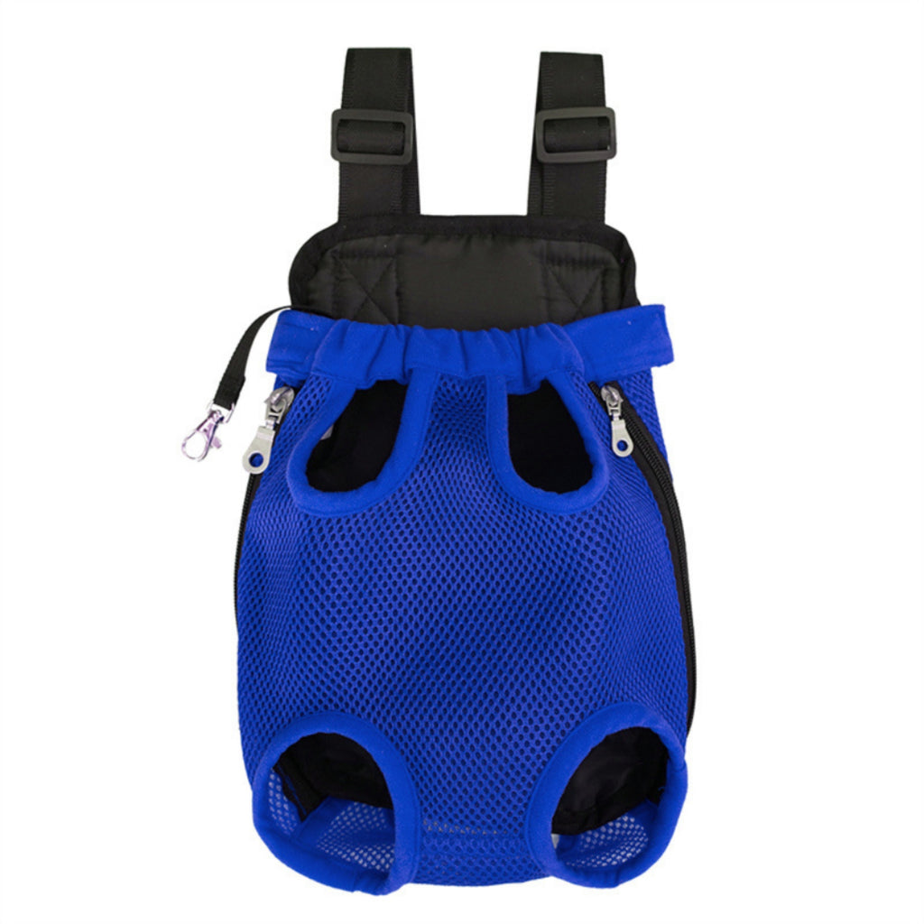 Vented Mesh Pet Carrier Backpack Front Travel Hiking Bike