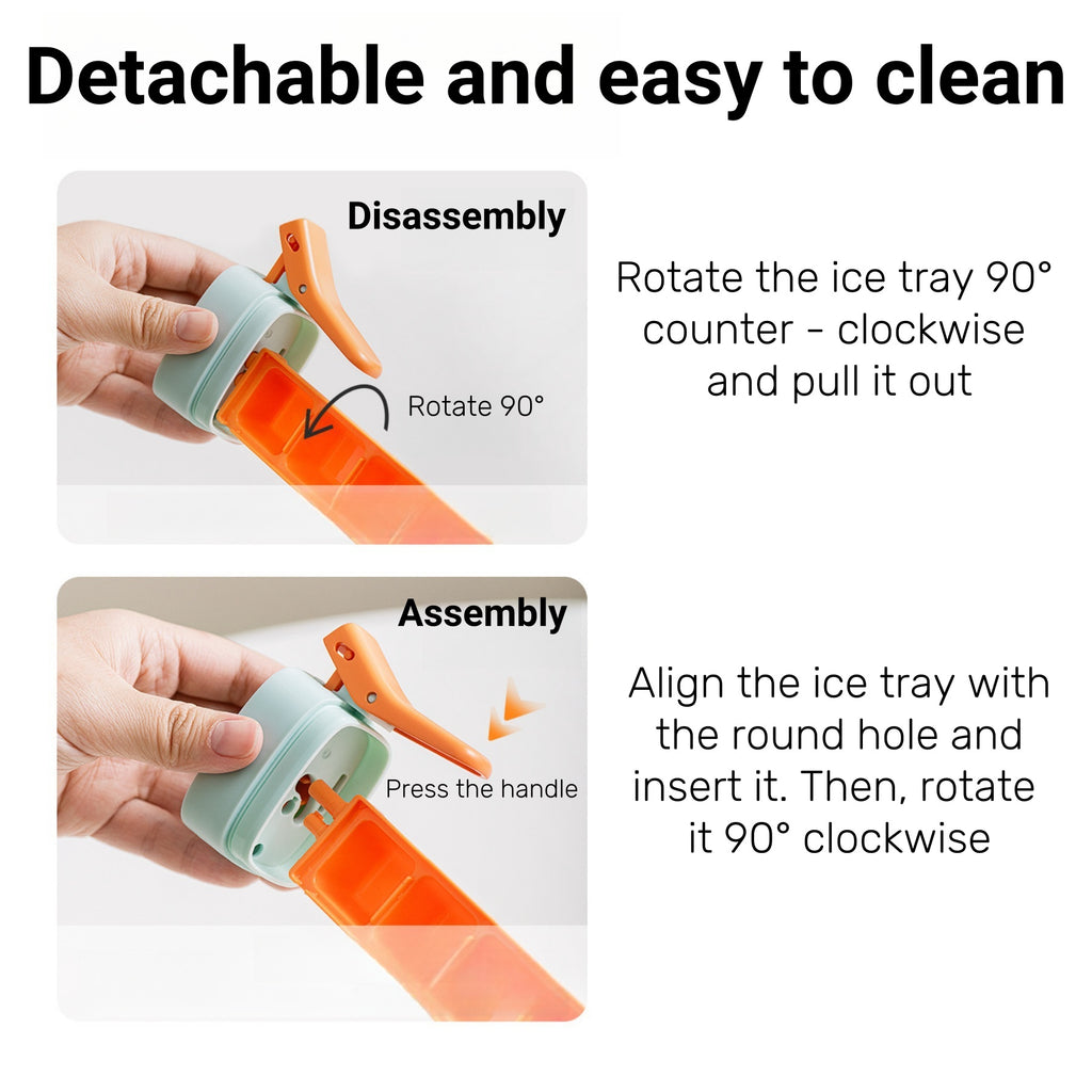 Household 6-compartment Pressing Ice Mold