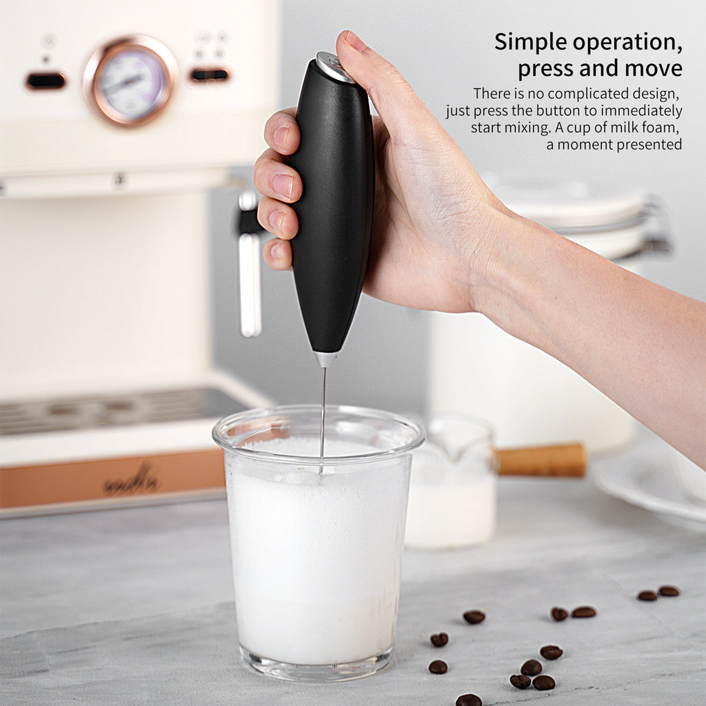 FoamMaster Electric Milk Frother/Fast Handheld Drink Mixer