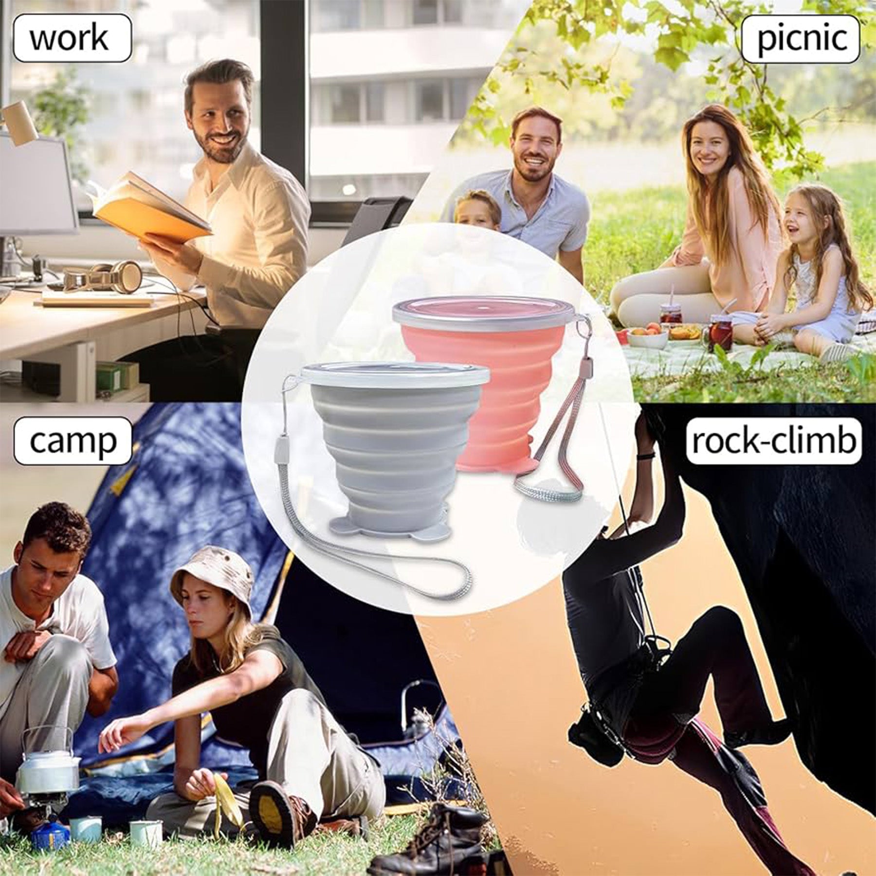 Silicone Folding Water Cup