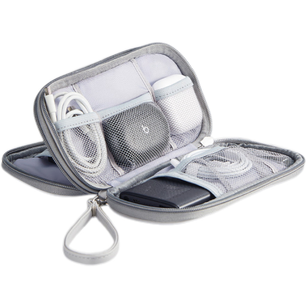 Double-Layer PU Digital Cable Organizer Bag