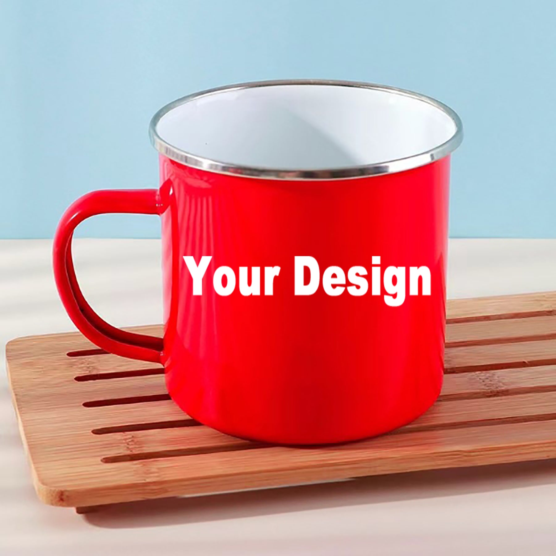 15Oz Enamel Camping Coffee Mug