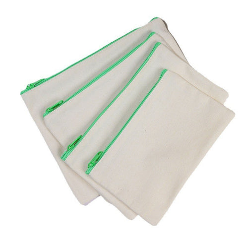 Canvas Zippered Pencil Case