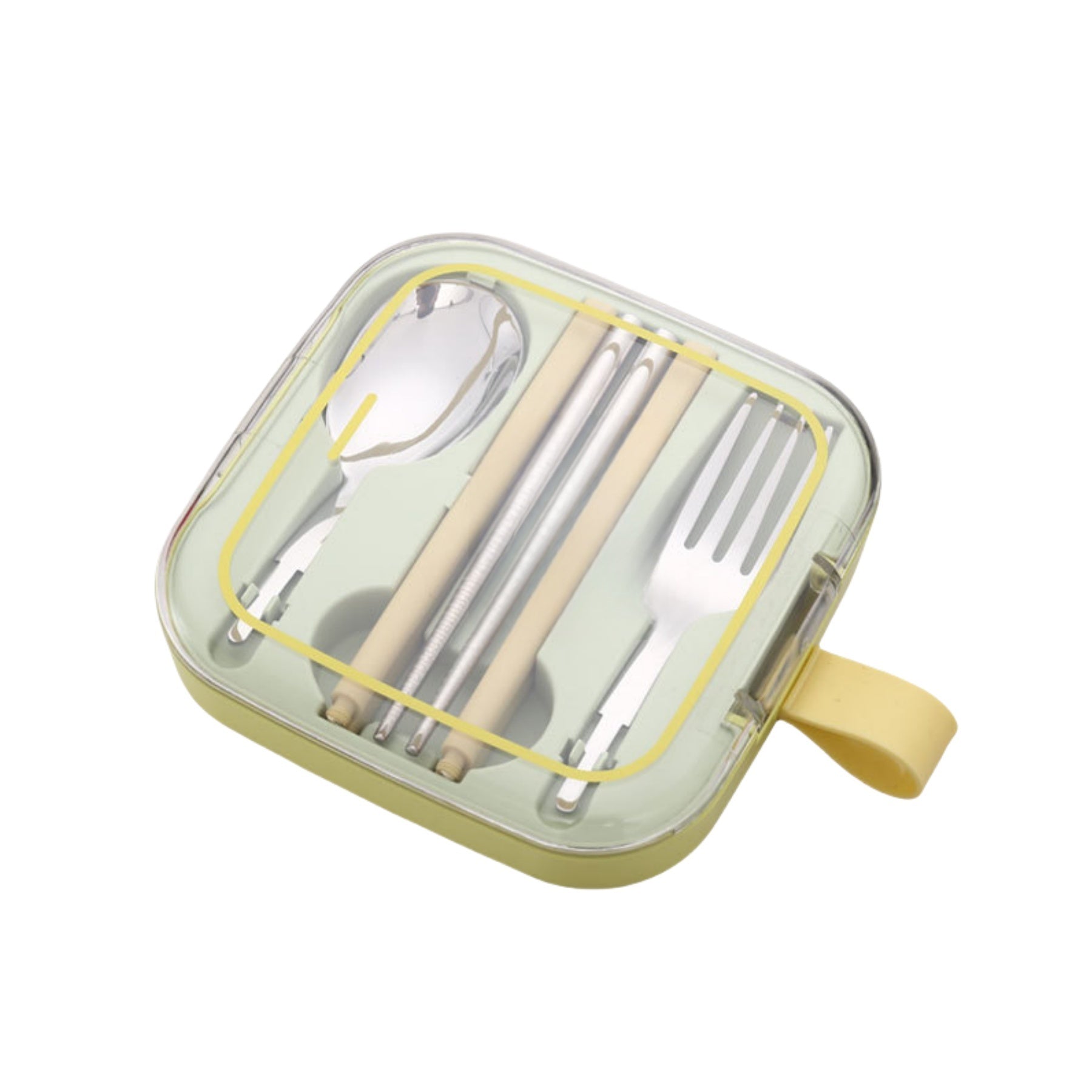 304 Stainless Steel Portable Three-piece Tableware Set