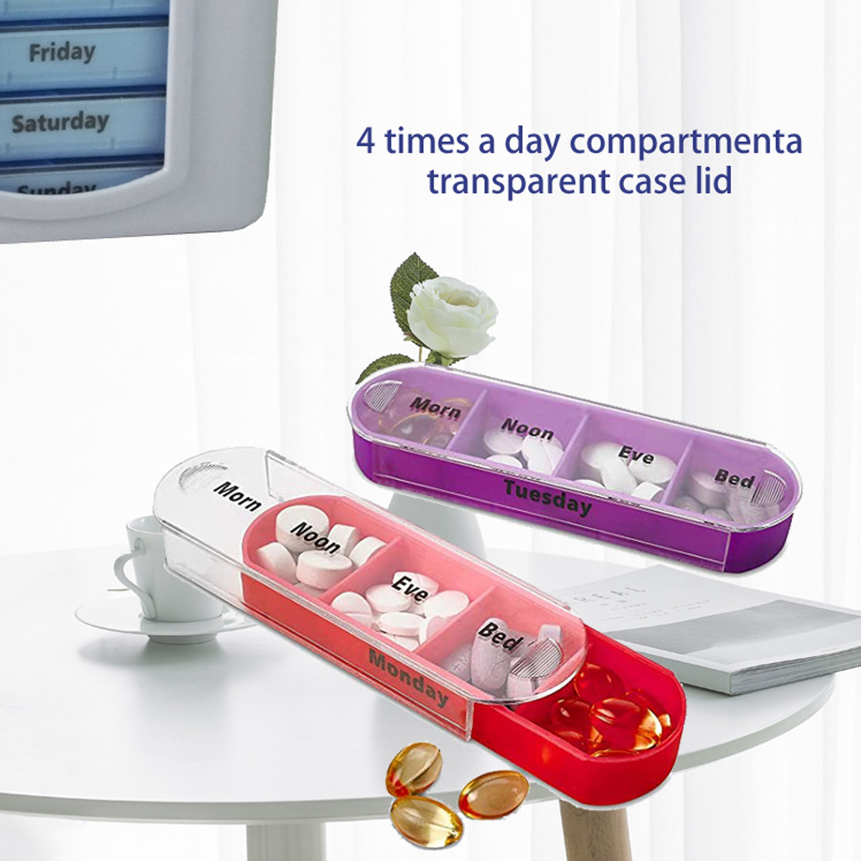 Medicine Organizer 28 Day Pill Box