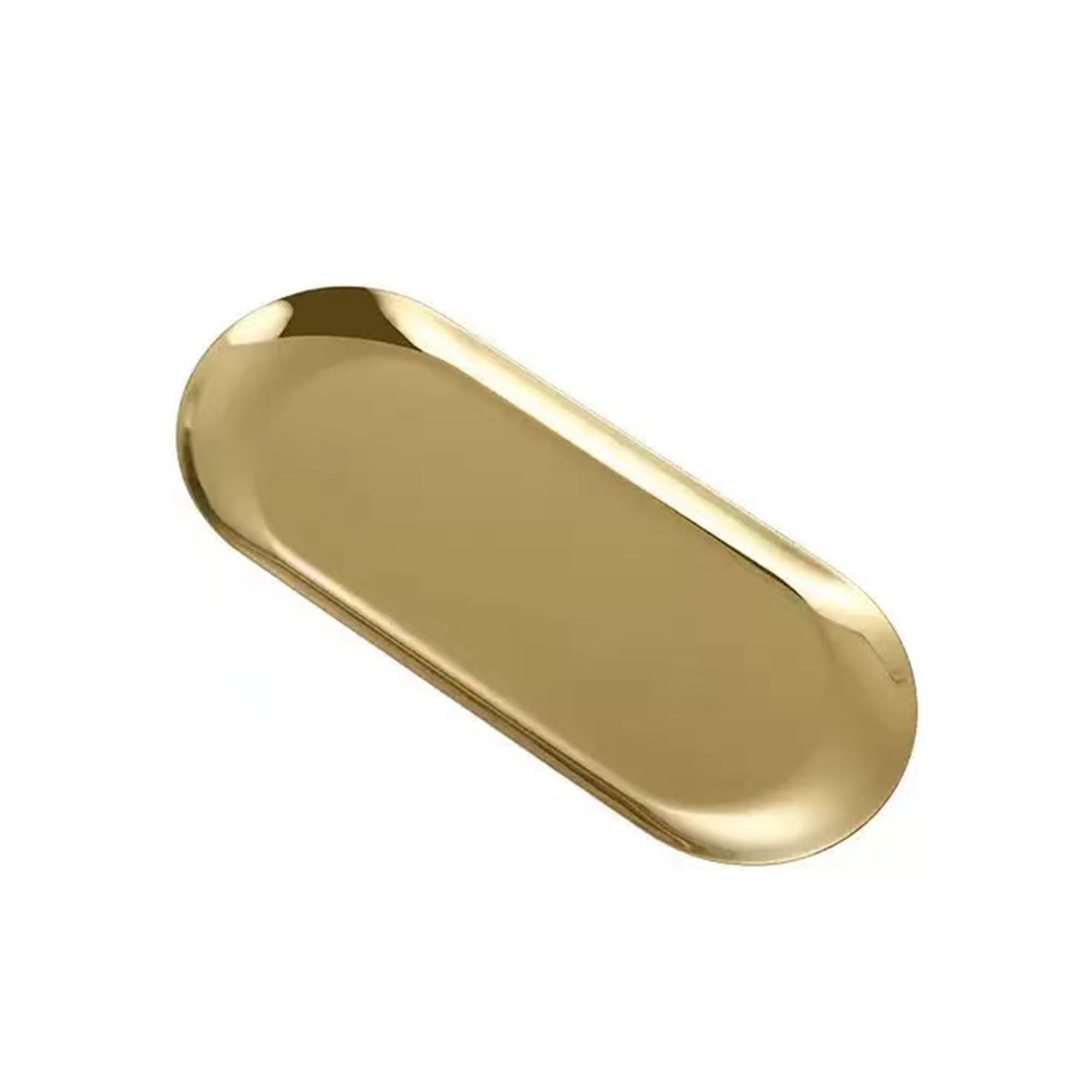 Gold 210 Stainless Steel Oval Plate Oval Tray