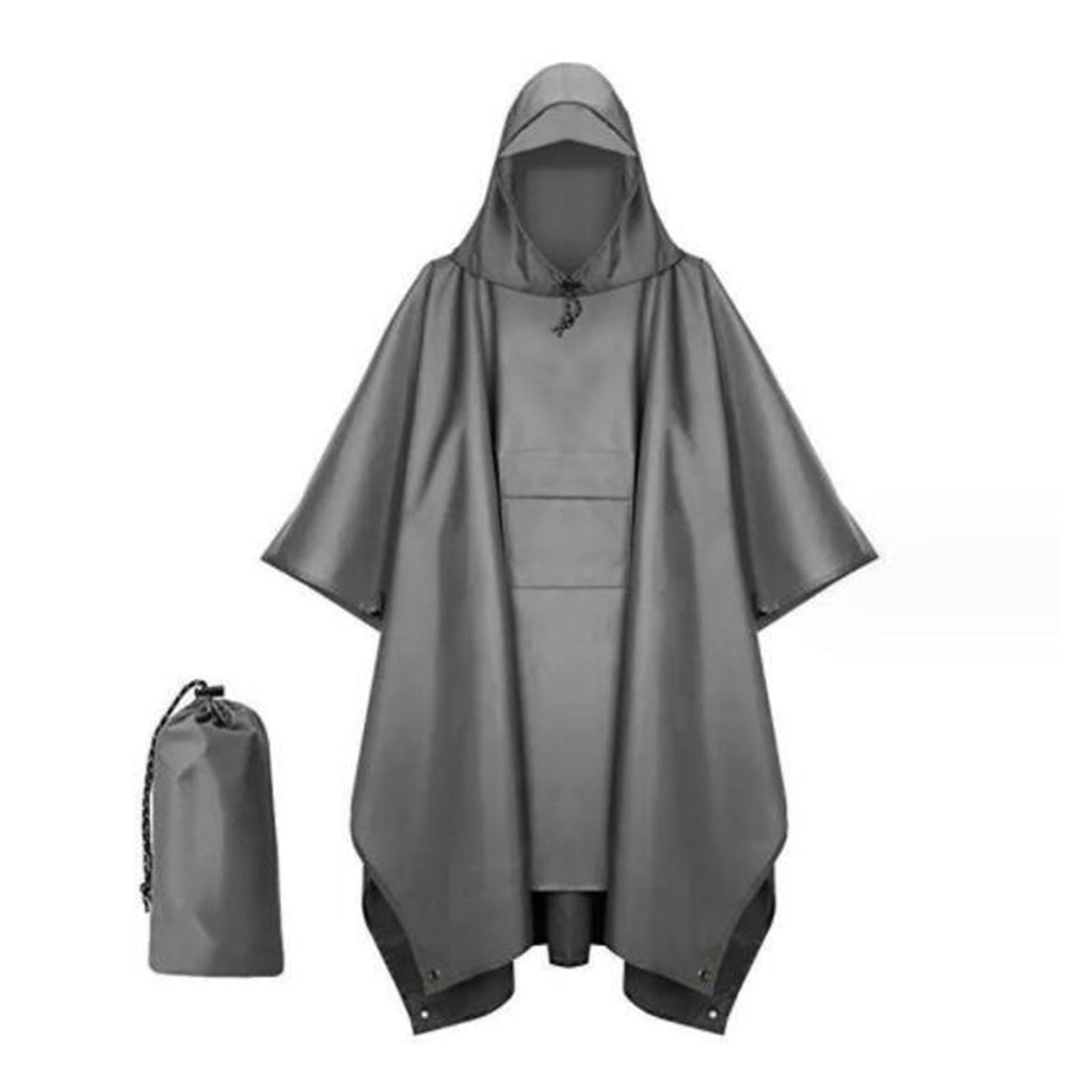 Rain Poncho 3-In-1 Hooded Raincoat