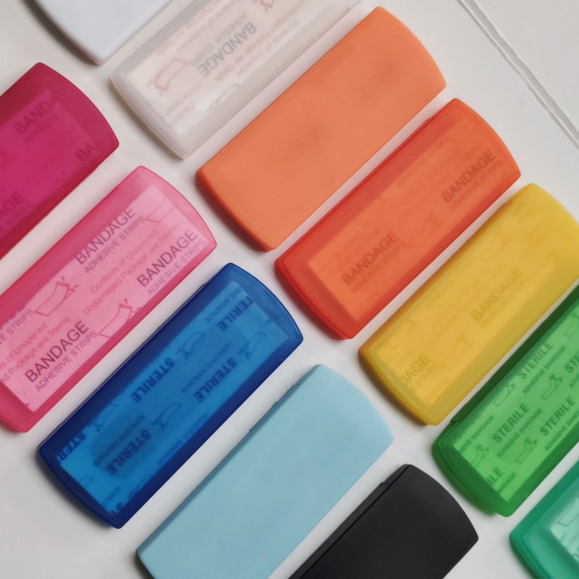 Custom logo Printed Band Aid Box Adhesive Wound Bandage Dispenser