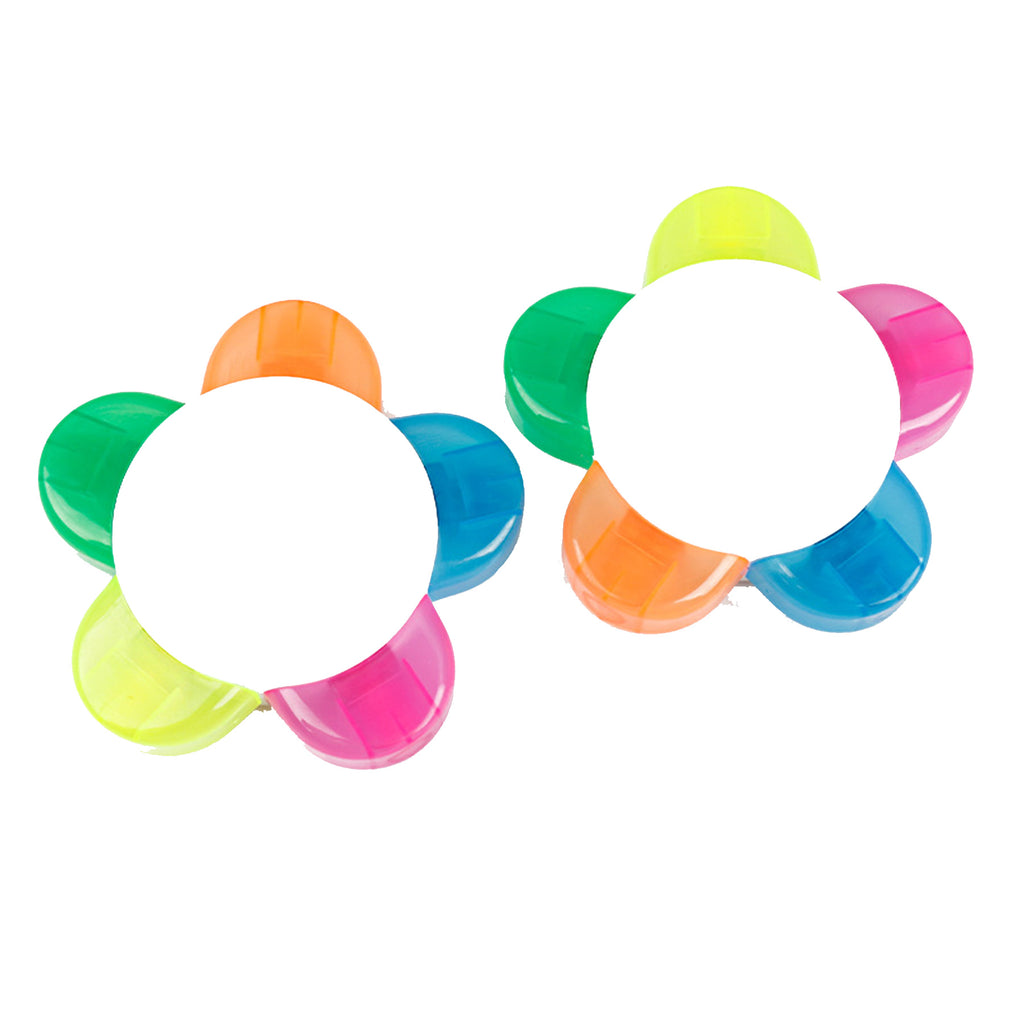 Five-Color Petal-Shaped Highlighter