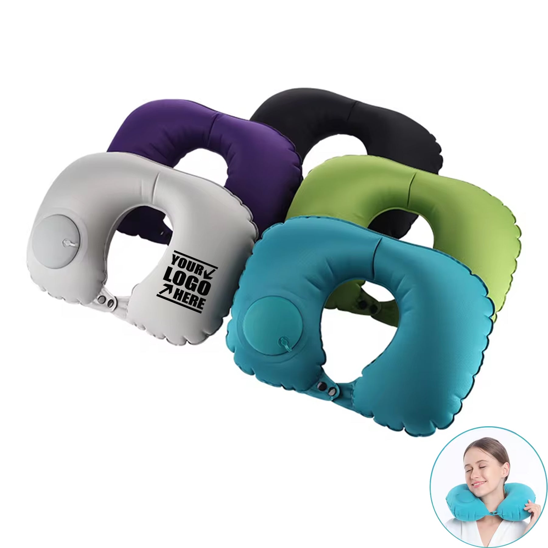 Milk Silk Press Automatic Inflatable Pillow
