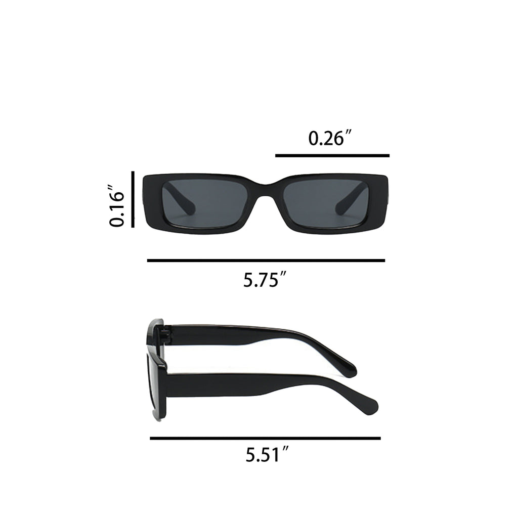 Retro Square Frame Sunglasses