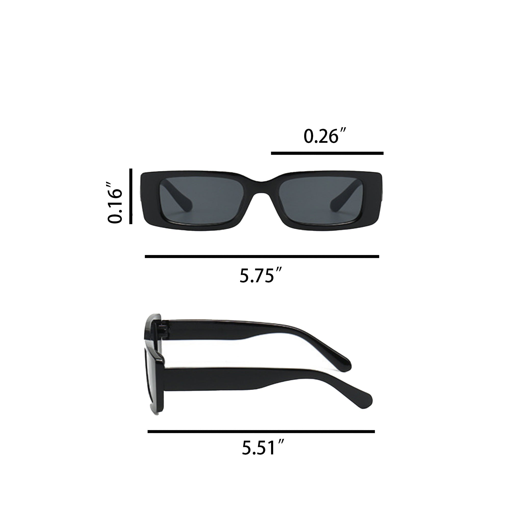 Retro Square Frame Sunglasses