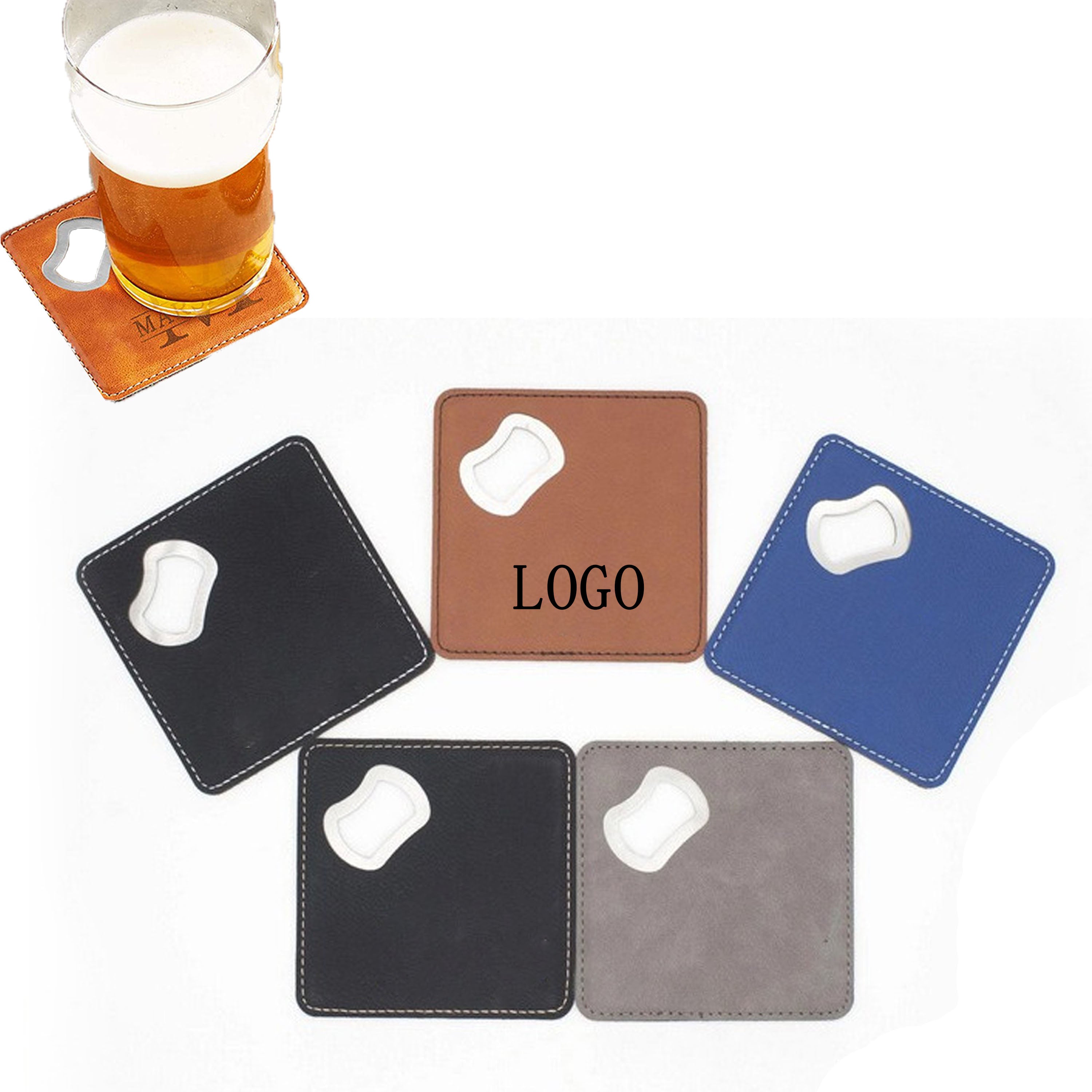 2-In-1 Leather Bottle Opener