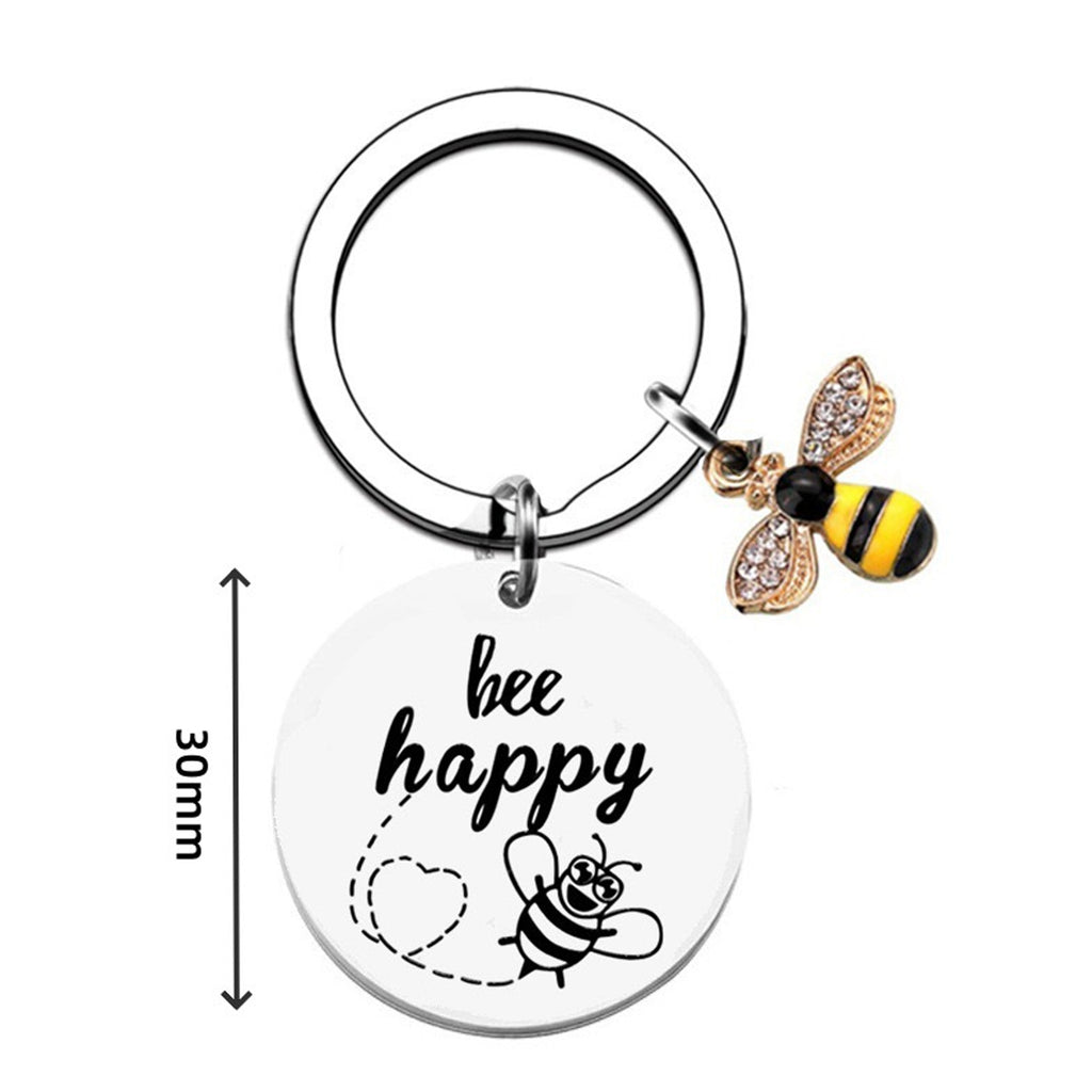 New Honeybee Stainless Steel Keychain