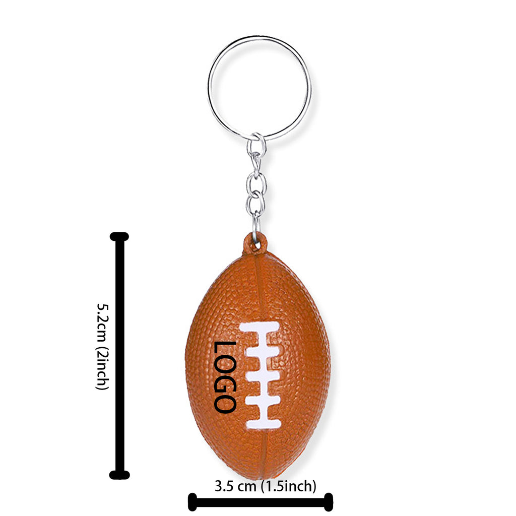 PU Football Key Ring