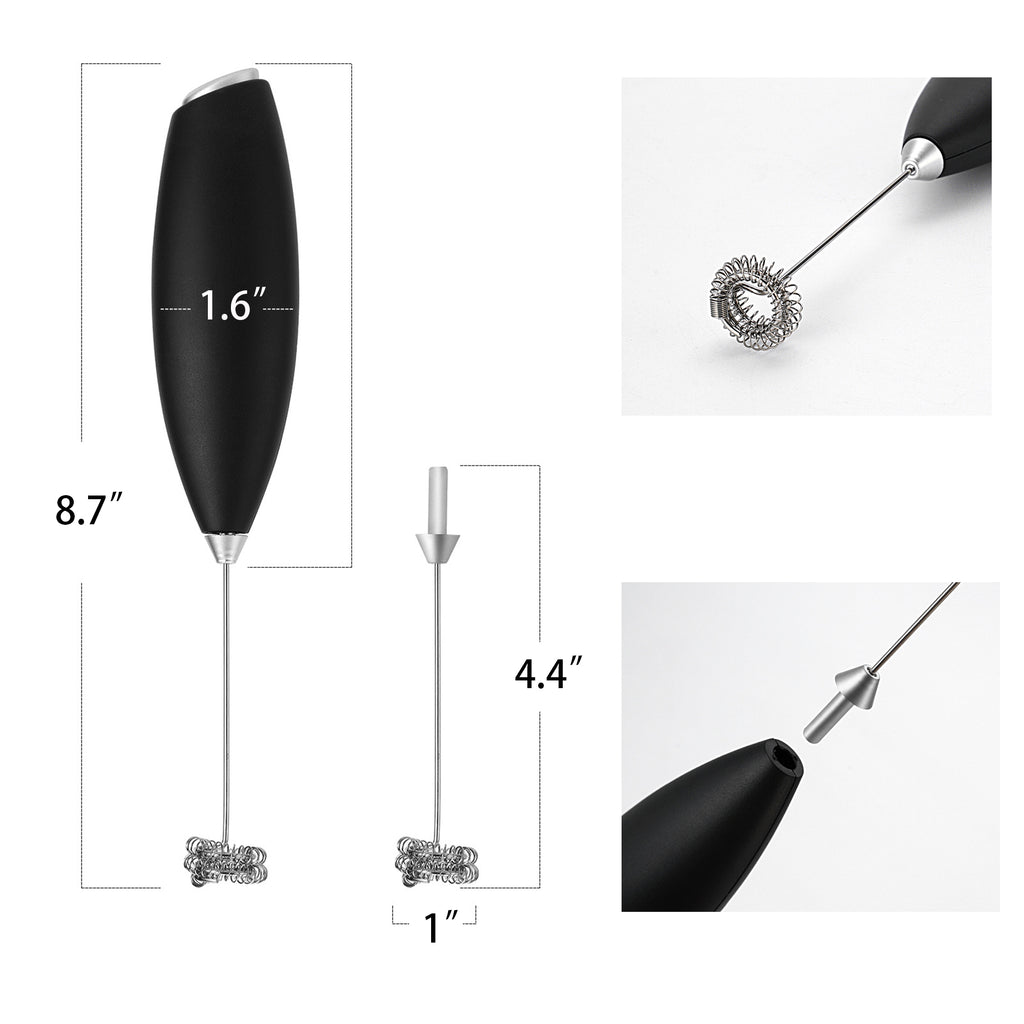 FoamMaster Electric Milk Frother/Fast Handheld Drink Mixer