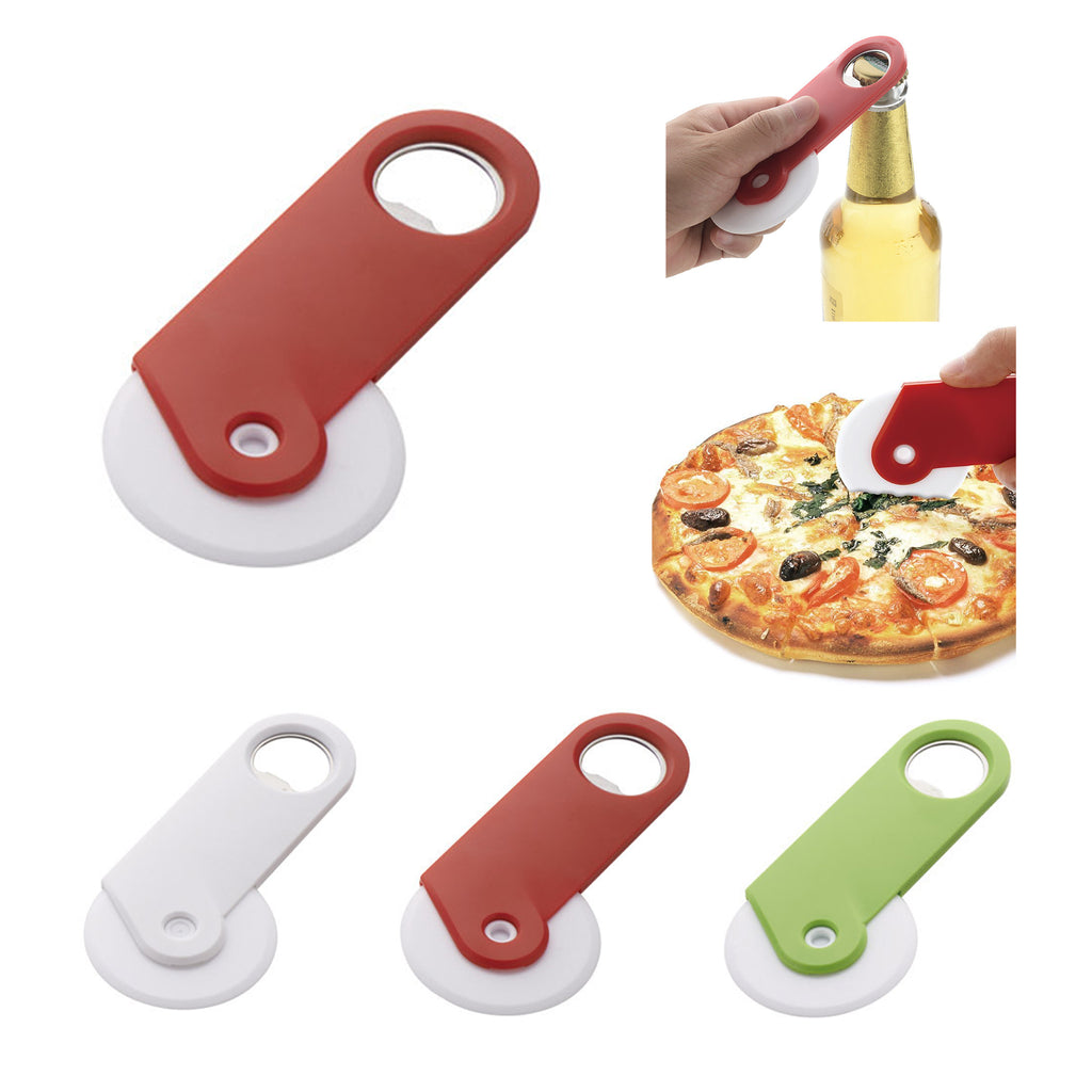 Pizza Roller Cutter with Bottle Opener