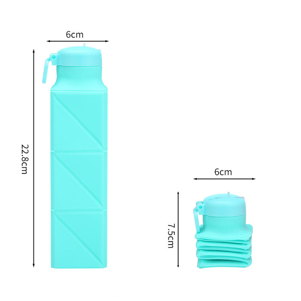 22Oz Outdoor Portable Silicone Folding Sports Bottle