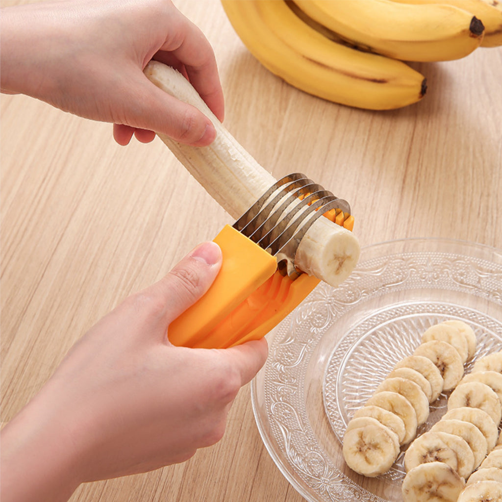 Stainless Steel Fruit CuttingTool Banana Ham Slicer