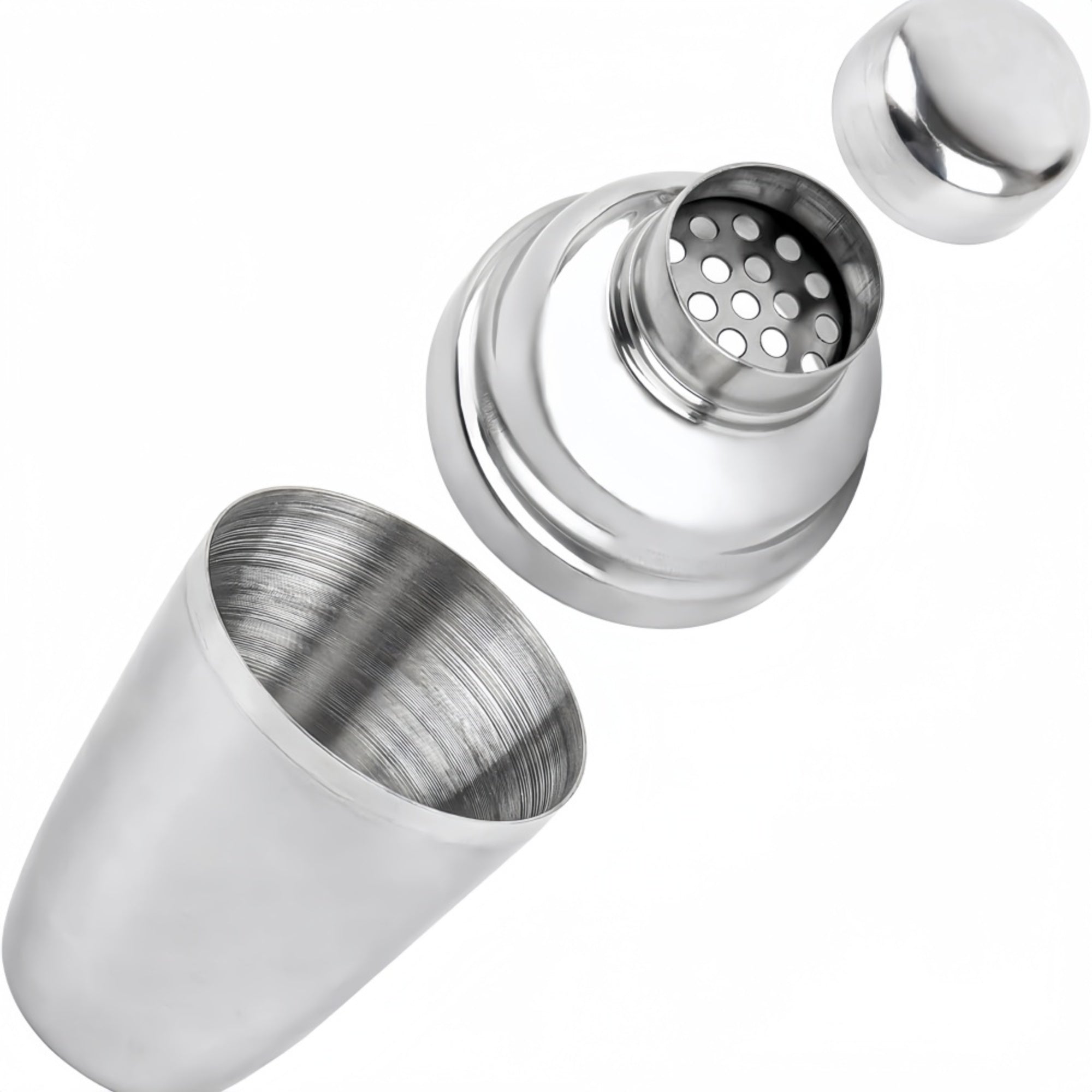 Three-Segment Stainless Steel Cocktail Shaker